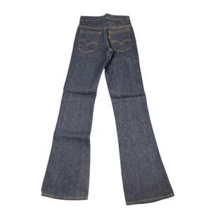 Vintage Levi’s Dura Plus Student Size 26x33 Bell Bottom Dark Wash Deadstock